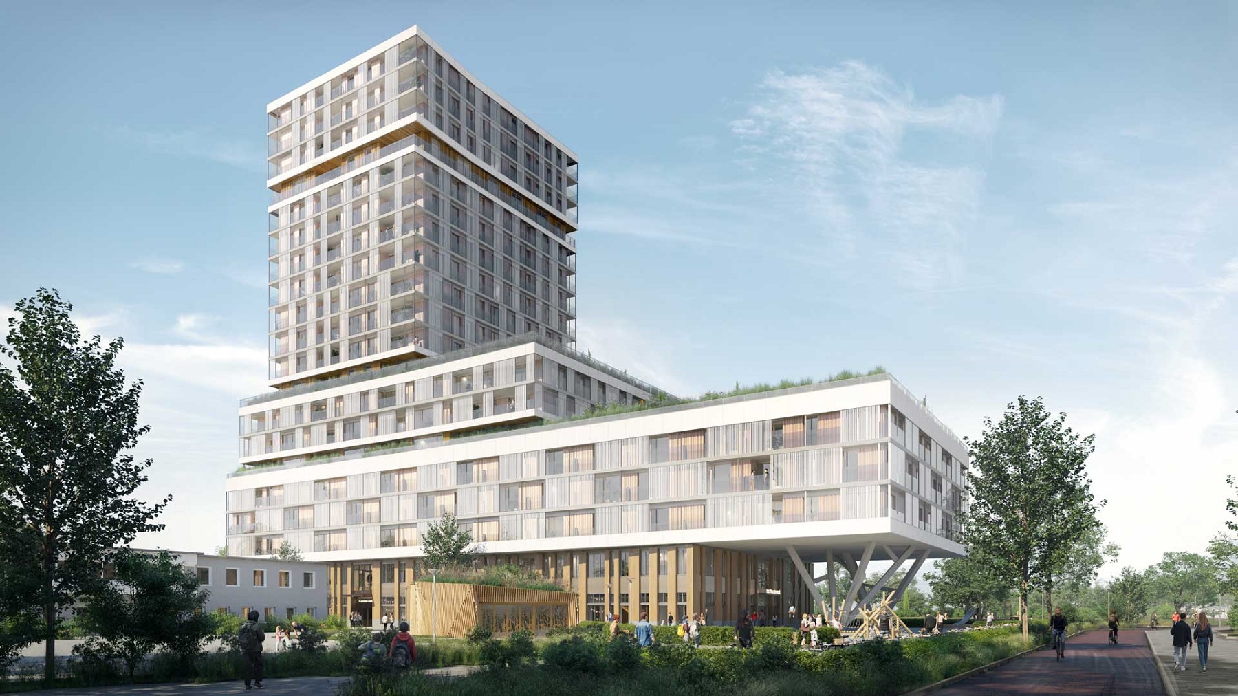 Floating Gardens geeft gezicht aan Sloterdijkcentrum De Groot en Visser